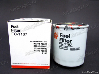Фильтр топливный SAKURA  FC-174  (fc-1107)  ( Toyota Dyna, Toyoace, Mazda Titan, Hino)