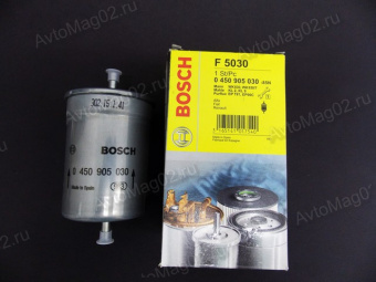Фильтр топливный  405, 406 (штуцер под шланг)  BOSCH F5030