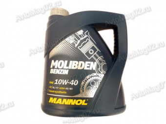 MANNOL MOLIBDEN Benzin 10W-40 (п/с)   4л