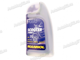 MANNOL 2-х Тактный Scooter (синт) моторн. масло 1л7804 (для скутеров) API TC  JASO FB  ISO-L-EGB