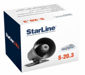 Сирена StarLine S-20.3 20Вт 1-тон. от интернет-магазина avtomag02.ru