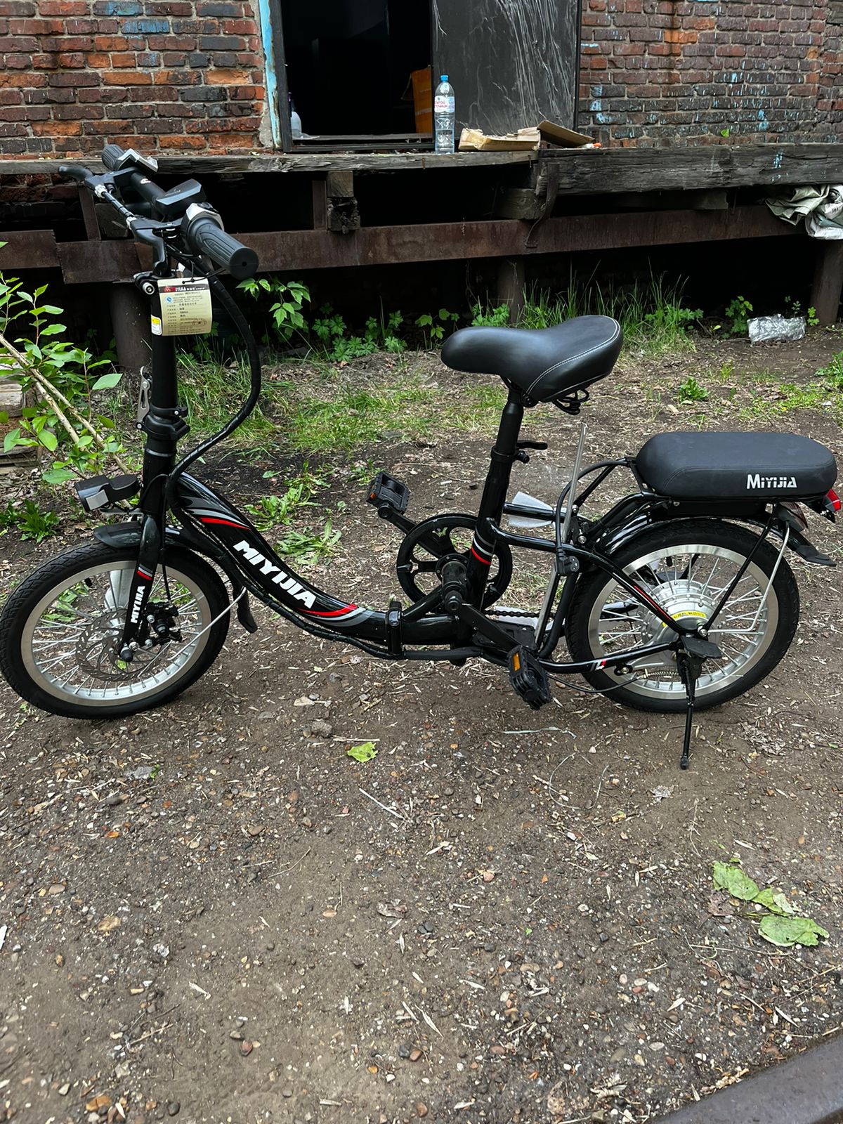 Электровелосипед "MIYIJIA" двуместный черный