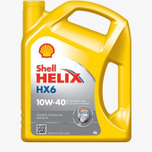 Масло моторное Shell Helix HX6 10W-40 п/синт (желтый)  1л от интернет-магазина avtomag02.ru