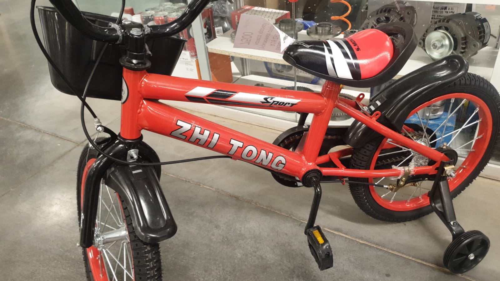 Велосипед 16" ZHI TONG красный