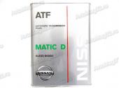 NISSAN  ATF MATIC-D  Жидкость гидравлическая для АКПП   4л от интернет-магазина avtomag02.ru