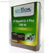 Масло трансмиссионное GT Hypoid GL-4 Plus 75W-90 GL-4/GL-5 синт.  4л Корея от интернет-магазина avtomag02.ru