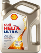 Масло моторное Shell Helix Ultra  0W-40 (синт) (серый)   4л от интернет-магазина avtomag02.ru
