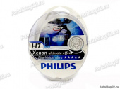 Лампа H7 12V  55W (PX26d)  PHILIPS Blue Vision Ultra Xenon 4000К (2xH7+2xW5W) от интернет-магазина avtomag02.ru