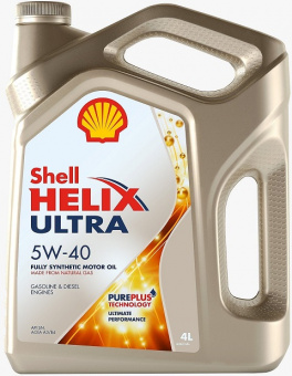 Масло моторное Shell Helix Ultra  5W-40 SN  синтетика (серый)   4л