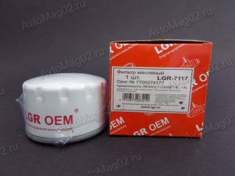 Фильтр масляный Renault Logan  1.4/1.6   LGR 7117