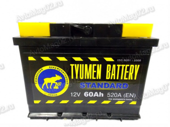 Аккумулятор  60 А*ч  АПЗ (Tyumen Battery)  STANDARD  EN 520A (п.п.)