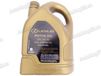 LEXUS SM  5W-40 (синт)  масло моторное  4л