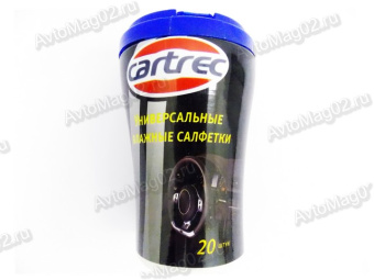 Салфетки влажные (20шт, пласт. стакан)  CARTREC   универсальные