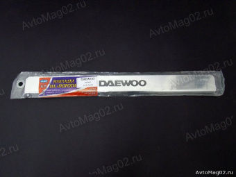 Накладка на пороги (хром нержавейка) Daewoo 4шт Ладья