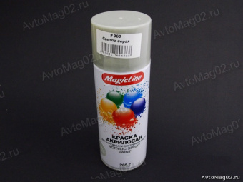 Краска (эмаль) аэрозоль MagicLine 450мл  серая-светло  (060)