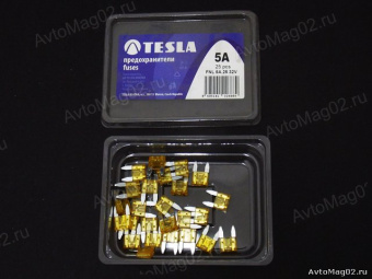 Предохранитель штекерный MINI с LED-индик. TESLA FNL  5A (25шт)