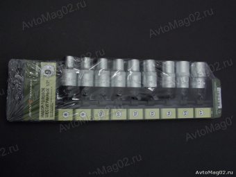 Набор головок   9 предм.  Дело Техники  620090  (6-гран.)  1/2"