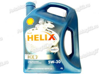 Масло моторное Shell Helix HX7  5W-30 п/синт (синий)   4л