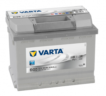 Аккумулятор 63 А*ч VARTA Silver Dynamic EN 610А 563401  (п.п.)
