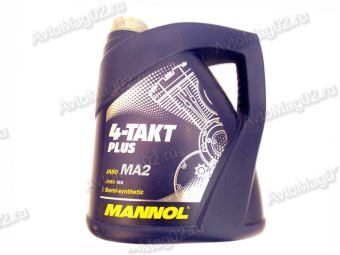MANNOL 4-х Тактный PLUS 10W-40 (п/с) моторн. масло 4лдля мотоциклов с 'мокрым' сцеплениемJASO MA/MA2