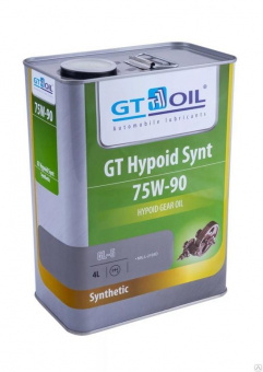 Масло трансмиссионное GT Hypoid Synt 75W-90 GL-5 синт.  4л Корея