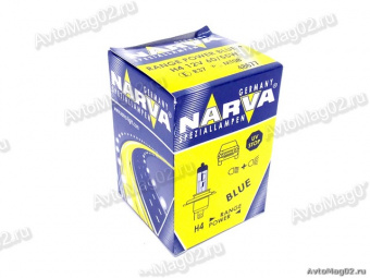 Лампа H4 12V  60/55W  +50%  NARVA  Range Power Blue+  48677