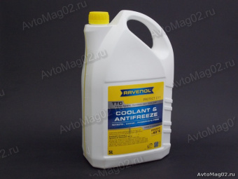 Антифриз RAVENOL  -40 С*, G-11 TTC  Premix  желтый готовый  5л