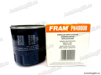 Фильтр масляный FRAM  PH 4990В  Ford, Москвич   (SM 130)