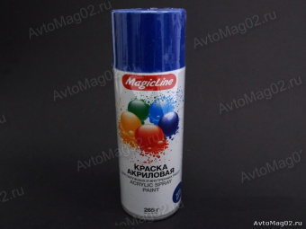 Краска (эмаль) аэрозоль MagicLine 450мл  синяя  (340)