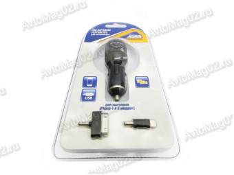 Зарядное устройство для телефонов IPHONE4/5 12/24В Nova Bright 44475