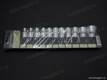 Набор головок  11 предм.  Дело Техники  620110  (6-гран.)  1/2" 