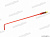Вороток Г-образный 700мм  с карданом  красный Казань  10540 от интернет-магазина avtomag02.ru