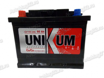 Аккумулятор  60 А*ч  UNIKUM  EN 450А (п.п.)