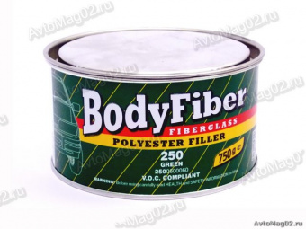 Шпатлевка BODY  Fiber   0,75кг (стекловолокно) зеленая