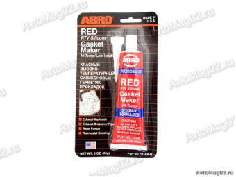 Герметик прокладка ABRO (красный) 85г  США оригинал 11-AB