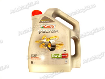 Castrol Vecton 10W-40 (п/с)   для коммерч. (Cummins 2.8,  3.8)  3л