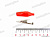 Клемма зажим "крокодил"  55мм  красный (+)   изолир. полностью от интернет-магазина avtomag02.ru