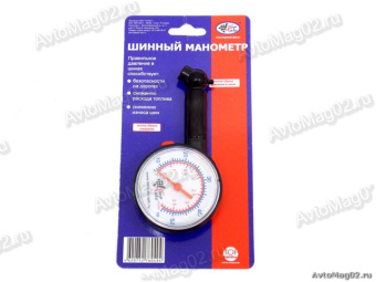 Манометр колесный Top Auto (3,5атм, пласт. корп.) 14112
