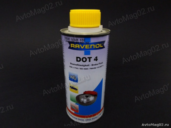 Тормозная жидкость  RAVENOL  DOT-4  0,25 л
