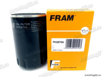Фильтр масляный FRAM PH 2870A  Audi, Seat, VW  (SM 107)