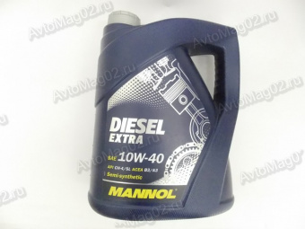 MANNOL Diesel Extra 10W-40 (п/с)   5л VW-Norm 502.00/505.00   Porsche approved