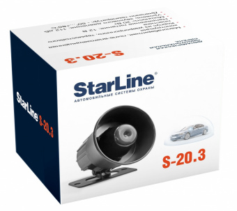 Сирена StarLine S-20.3 20Вт 1-тон.