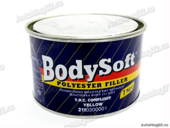 Шпатлвка BODY Soft  1кг желтая-светло