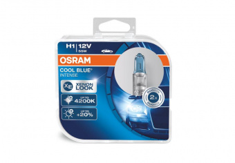 Лампа H1 12V  55W  OSRAM Cool Blue Intense 4200K  64150CBI-02B (блист., 2шт)