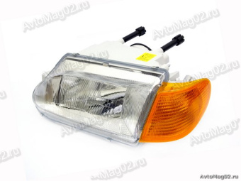 Блок фары 2114-15  Bosch ALRU   жёлтый поворотник    053-01  левый