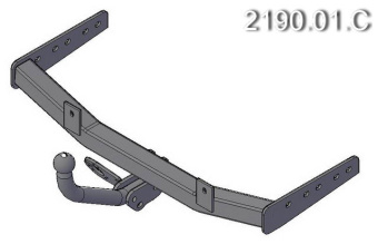 Фаркоп  ВАЗ  2190 Гранта, 1117, 1118 Калина   ТРЕЙЛЕР  2190.01.С  (съёмный шар)