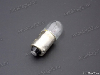 Лампа цокольная 12В  2W (BA9s, T2W, белая, ПРИБОРН. 2101-07)  МАЯК  (3W)    [min10]