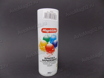 Краска (эмаль) аэрозоль MagicLine 450мл  белая матовая  (420)