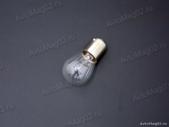 Лампа цокольная 12В 21 Вт 1-конт. (BA15s, P21W)  МАЯК / Брест   [min10]
