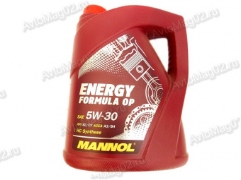 MANNOL Energy Formula OP  5W-30 (синт)  5л А3/В4 GM  .OPEL,CHEVROLET,SAAB